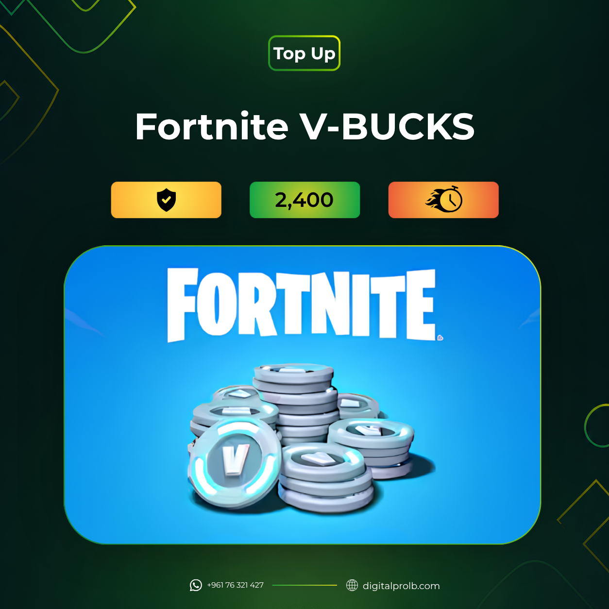 نقاط V-BUCKS للعبة فورتنايت